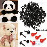 ICRAFT 100pcs/bag Safety Oval Nose Mini 3mm/4mm/5mm/6mm DIY Plastic Animals Noses Accessories