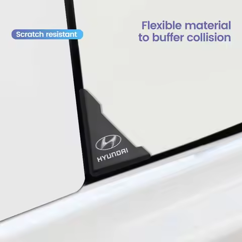 2Pcs Silicone Car Door Corner Cover Bumper Crash Scratch Protector For Hyundai I10 I20 I30 I40 IX20