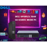 DELL OPTIPLEX 7040 G6 6500TE MICRO PC, CORE i5 6TH GENERATION, WARRANTY 6 MONTH, FREE KEYBOARD and M