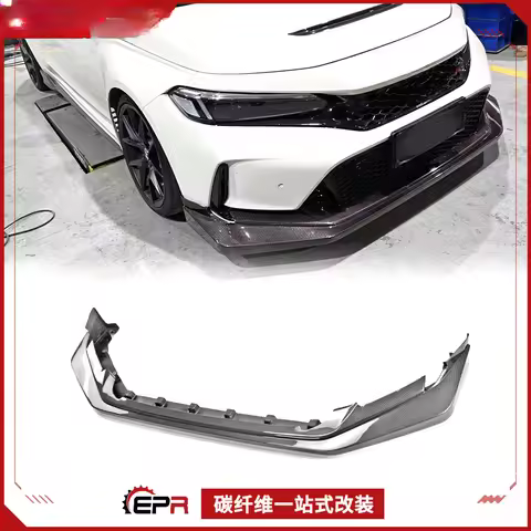 For Honda Civic Type R FL5 Carbon Fiber Mugen Style Front Lip Splitter Chin