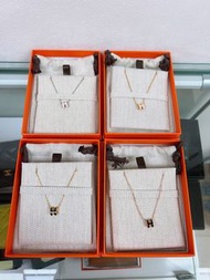 (Update 07/05) 多色全新✨Hermes Mini Pop H Necklace 頸鍊 奶茶色/白色/黑色/粉色