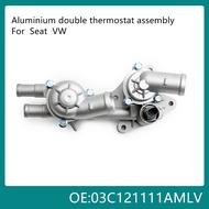 Dual Thermostat Assembly 03C121111AMLV For POLO Seat IBIZA BTS 1.6T EA111 STD 03C121111AM 03C 121 11