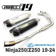PROJECT79 Exhaust Modenas Z250 Ninja250 18-24 Full System Tabung Muffler Stainless Steel NINJA 250 A