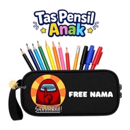 Among Us Children's Pencil Case Shhhhhh Kindergarten Pencil Case Bag/SD Free Name