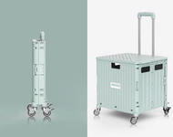 Meeda รถเข็นพับได้ ไซส์ใหญ่ 65L มีล้อลาก พกพาสะดวก