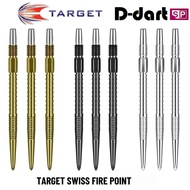 TARGET Dart Point - SWISS FIRE POINT BLACK/GOLD/SILVER REPLACEMENT STEEL DART POINT 3Pcs/Pack