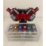 Kamen Rider W  driver DX Gaia Memory Lost driver henshin belt Storage Box  Dustproof Drawer ZERO-ONE KEY Transparent desktop storage