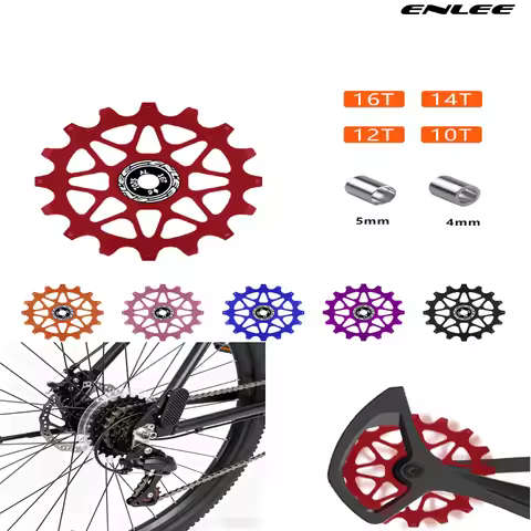 ENLEE Bicycle Jockey Wheel Rear Derailleur Ceramic Pulley 10/12/14/16T Bicycle Rear Derailleur For S