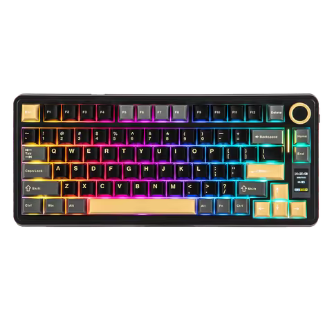 EPOMAKER X AULA EA75 MAX 75% ANSI US Layout Hot-Swap Wired/BT/2.4GHz Wireless 5000mAh Mechanical Key