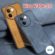 KK Vivo V30e 5G 2024 Leather Texture Phone Case Sheepskin Leather Casing For Vivo V30e V30 E VivoV30