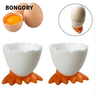 BONGORY 1/2/4Pcs Egg Cup Holder Boiled Creative Opener Eggs Container