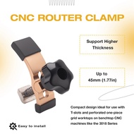 2PCS Mini Hold Down Clamp Kit, CNC Router Clamp for Woodworking and Metalworking, with 3018 CNC Rout
