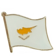 [A-ONE] Cyprus Cyprus National Flag National Emblem Pin Metal Jewelry National Flag Pin National Emb