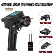 CT-8B 8CH Transmitter Remote Controller 2.4Ghz Radio+F-08A Receiver for RC Model Car Boat Drone Quad