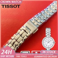 Original TISSOT Steel Belt T094 Flamenco Series Concave Steel Strap 1853 Stainless Steel Watch Chain Women