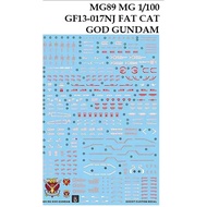 WATER DECAL [GHOST] MG 89 FAT CAT 1/100 GF13-017NJ GOD SLIDE MG89
