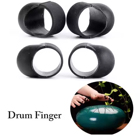 8Pcs Silicone Finger Knocking Sleeves Durable Tongue Drum Finger Picks Handpan Percussion Instrument