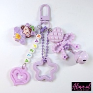 GANTUNGAN Custom name Bag hanger, custom name Bag Charm, custom name/Keychain, custom name hanger, c