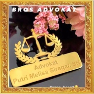 Advocate brooch