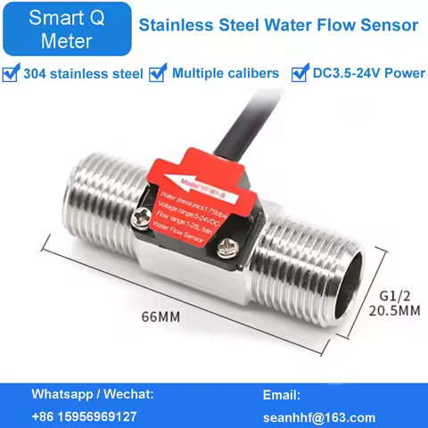 Flow induction switch DN15 flow sensor G1 G1/2 G3/4 DN20 stainless steel magnetic flow switch pulse 