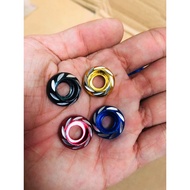 M6*20mm Universal Yellow Screw Nut Washer Alloy Number Plate Coverset Cowling / Skru Ekor No Plat Fa