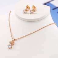 Hyl Jewelry 119S  Set Perhiasan Anak Titanium Emas Lapis Terbaru Anti Karat Muda 24k