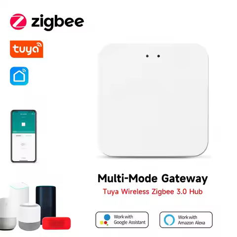 iHseno Tuya Multi Mode ZigBee Multi-mode Gateway Hub Wireless Smart Home Bridge Hub Smart Life App W