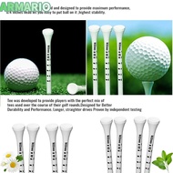 IARMARIOQR 100pcs Golf Wood Tees, Digital Scale Wooden White Striped Golf Tee, Golf Training Aids 69