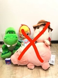 日本正版 全新有牌 Toy Story 胡迪 寶貝 牧羊女 抱抱龍 Rex 火腿 豬扒博士 大公仔