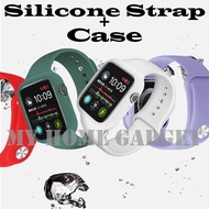 【Hot Stock】 [Ready Stock] Silicone Strap + Case In One Piece for Apple Watch Series 4 / 5 / 6 / SE (40mm &amp; 44mm)
