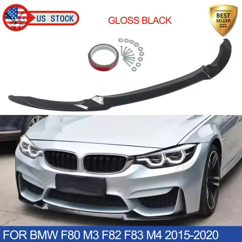 Front Bumper Lip For BMW F80 M3 F82 F83 M4 2015 2016 2017 2018-2020 CS MP Style Diffuser Protector G