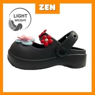 [ZEN] 4.0CM Kasut Sarung Ringan Kanak-Kanak I Kids Ultralight Button Clog Shoes Size 24-35 I Kids Ev