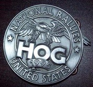 1995 哈雷原廠H.O.G.紀念限量皮帶頭