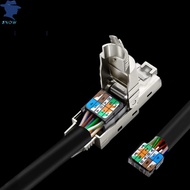 [miqin] 1Pcs RJ45 Shielded Toolless Modular Termination Plug RJ45 Cat8 Cat7 Cat6A Connector 2000MHz 