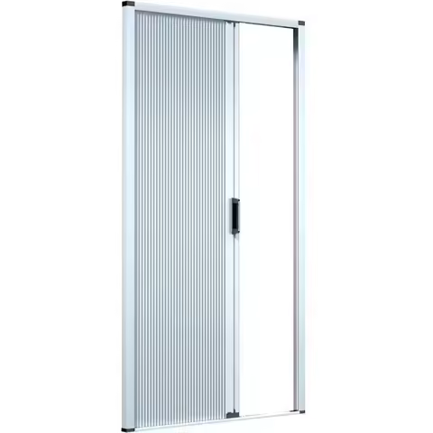 Accordion honeycomb folding door bathroom toilet