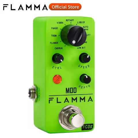FLAMMA FC05 Modulation Multi Effects Pedal Mod Guitar Pedal 11 Modes Chorus Flanger Phaser Tremolo A