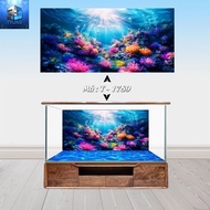 3D painting for Trung aquarium 3D coral painting 3-layer anti-fading Decal with pre-adhesive