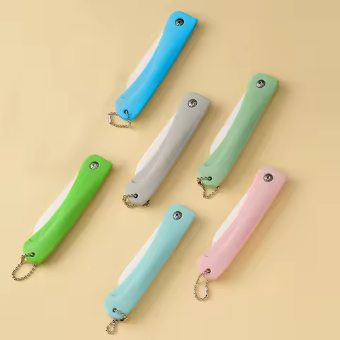 Ceramic Knife Kitchen Small Cutting Tools Portable Chain Folding Knife Multi-functional Portable Hou