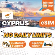[Yoho] Cyprus  eSIM No Daily Limit 3GB 5GB 10GB 10-30 Days Yoho Mobile Official Store