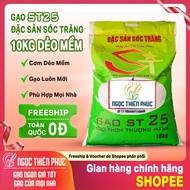 ST25 Rice 10kg Ngoc Thien Phuc L2 Soft, Fragrant, Sweet, Soc Trang Specialty Rice