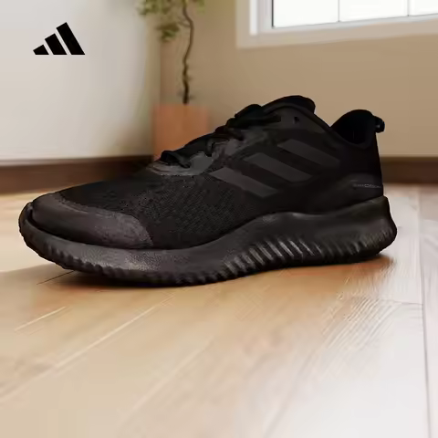 2026 sport adidas men running shoes ID0351 black breathable mesh sneakers rubber outsole lace up cas