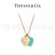 Exclusive Deal 24hrs Only! | Tiffany Co Return To 18K Gold Double Heart Pendant | Logo-Engraved Tiff