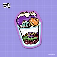 Angy Frog | Halo-halo sticker