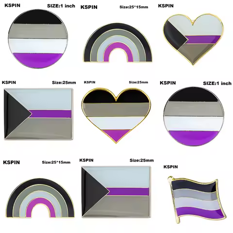 Demisexual pride Flag Lapel Pin Badge Pin Brooch Icons XY0584
