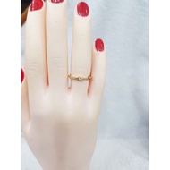 CC1205DLM simple gemstone ring, genuine yellow gold, weight 0.650 no. 10 d 1.5, 300% content 6k