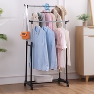 SR99. Double/Single Pole Clothes Drying Shoes Rack Ampaian Penyidai Baju Rak Baju Besi Penyangkut Baju Rak Sidai Baju