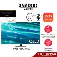 [Free Shipping] Samsung (65"/65 Inch) Q80A QLED 4K Smart TV 120Hz QA65Q80AAKXXM 65Q80A Television, Televisyen 电视机