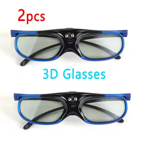 2PCS/1PC Universal 3D Glasses For Xgimi Z3/Z4/Z6/H2 Nuts G1/P2 Active Shutter 96-144HZ Rechargeable 