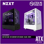 NZXT H5 Flow / H5 FLOW RGB TG ATX Chassis - Black / White # CC-H51FB-01 / CC-H51FW-01 / CC-H51FB-R1 
