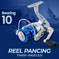 [ZSK] Fishing Reel Spinning Fishing Reel TT4000 - TT4000 - Silver Blue